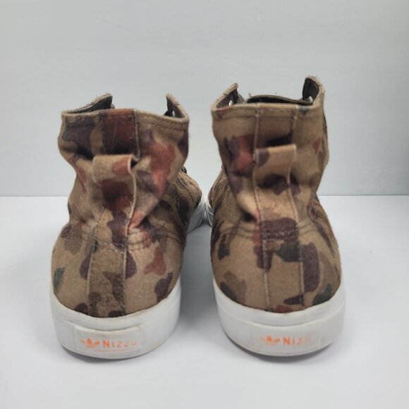Adidas Nizza High Classic 78 Men's Brown Camo Sneakers G95800 US Size 10.5 - Picture 4 of 8
